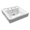 Fauceture EV2018W38 Concord Ceramic Recessed Drop-In Bathroom Sink, White EV2018W38 - alternate 1
